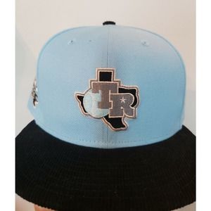Texas Rangers Hat Cap 40th Anniversary Patch Blue 59Fifty Size 7 5/8 New Era